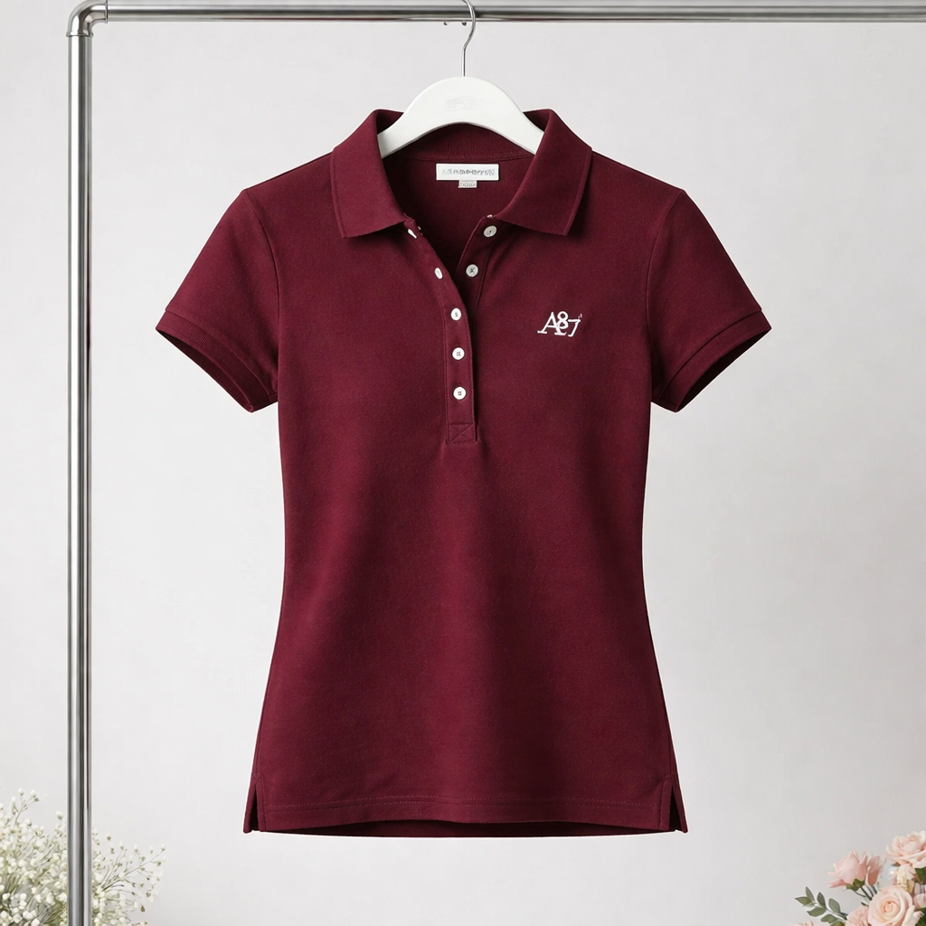 Women's Polo Shirt — Plum