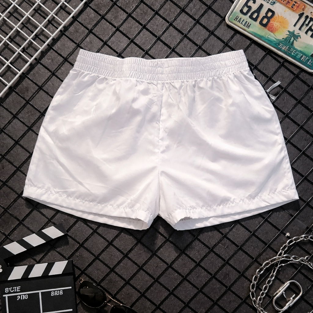 Lace Detail Satin Shorts