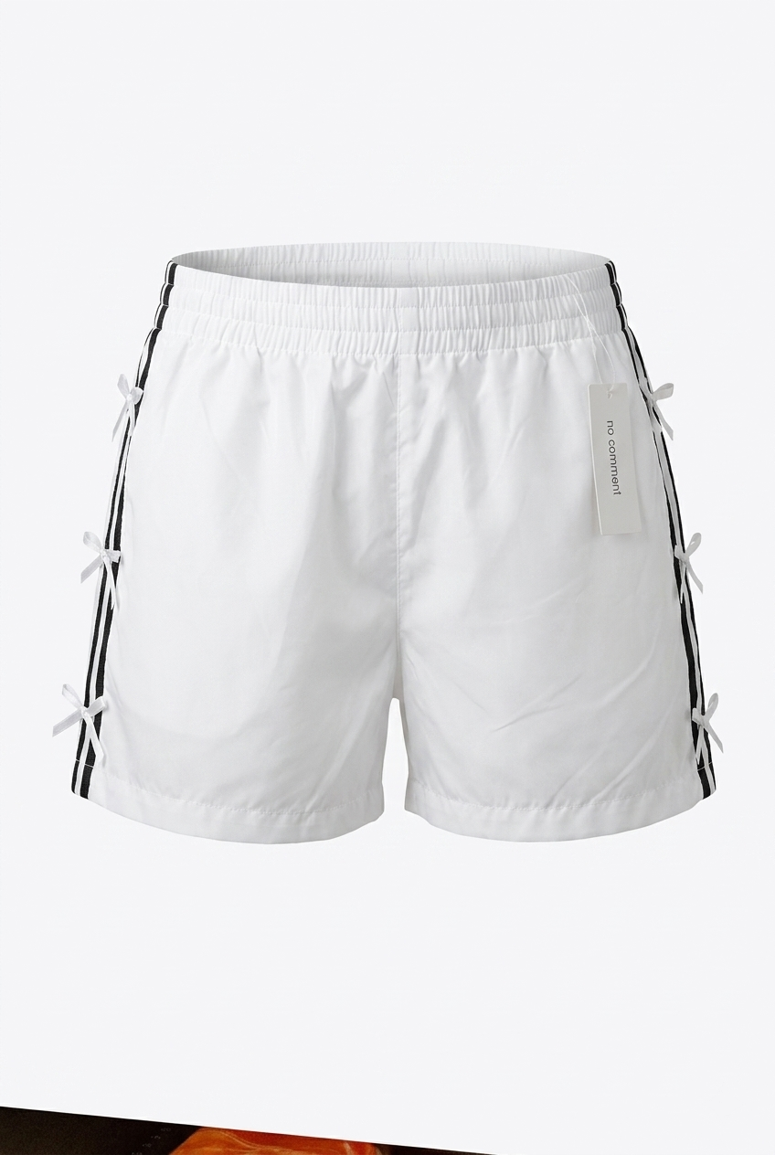 Lace Detail Satin Shorts